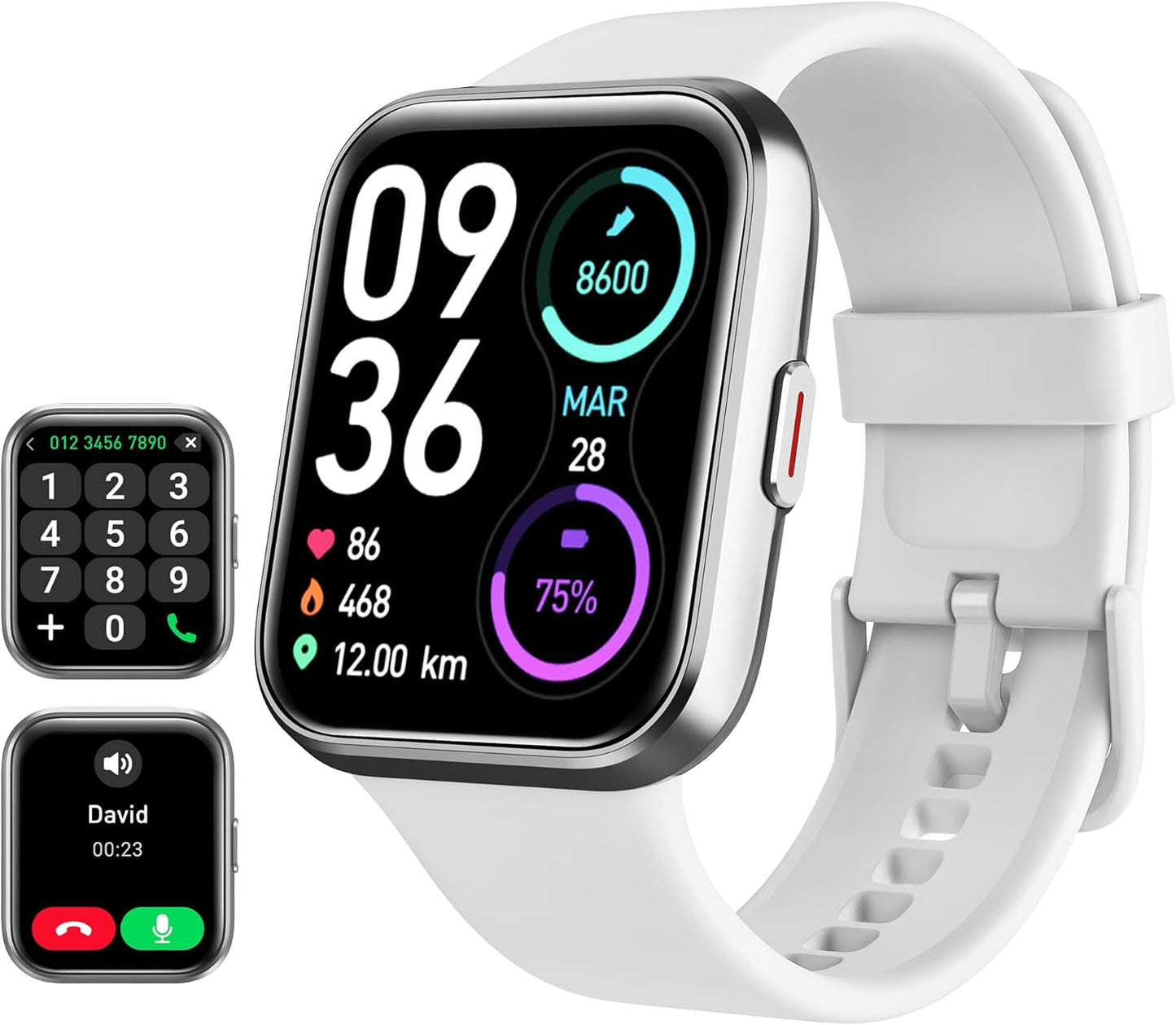 Tensky Bluetooth Smartwatch: Alexa, Fitness Tracker, 100 Sports Modes