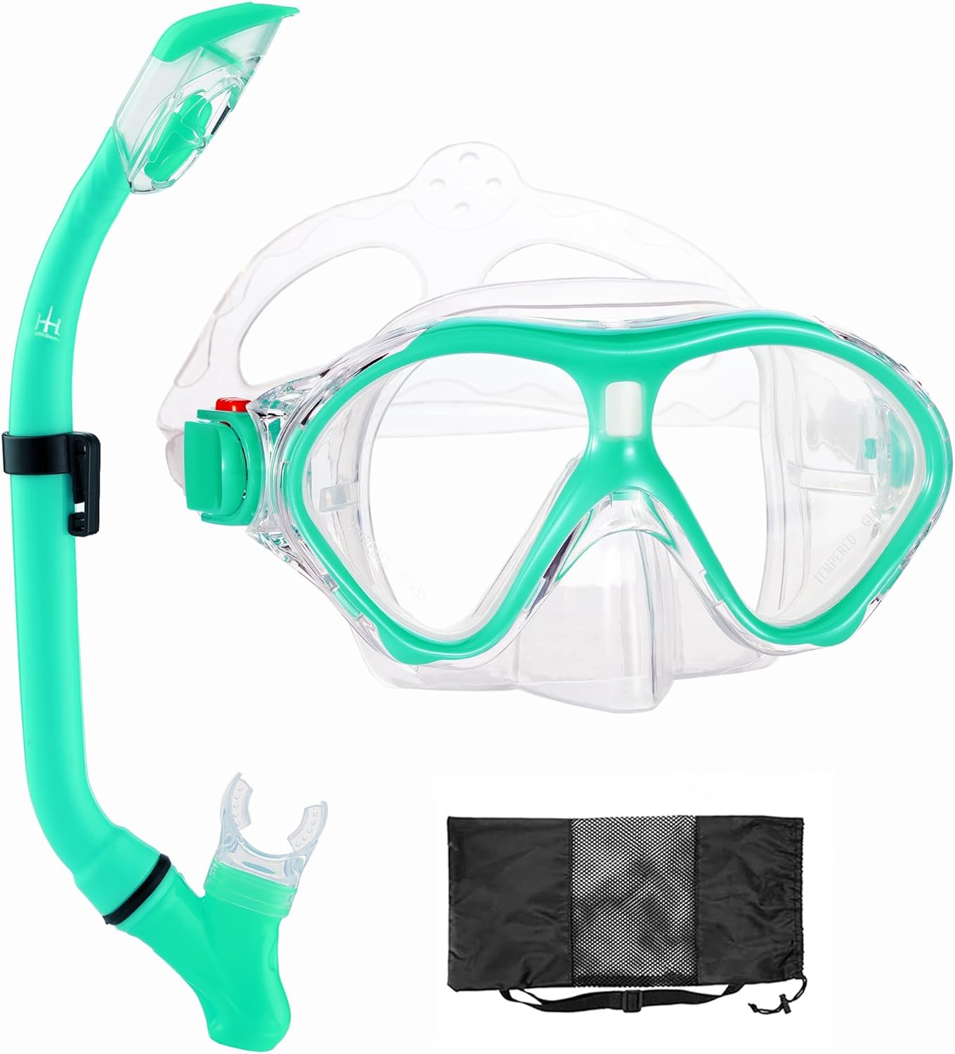 Foldable Full Dry Kids Snorkel Set by HH HHAO - Anti Leak Youth Gear!