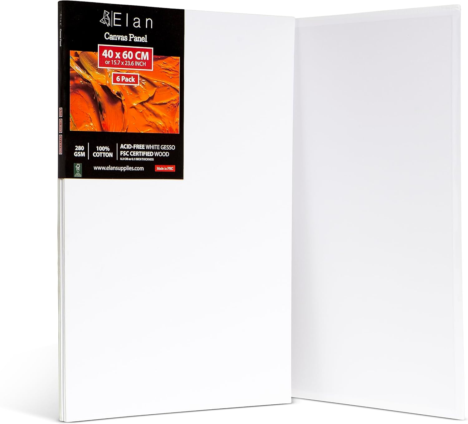 Elan Cotton Canvas Panels 16x24 for Vibrant Painting Projects