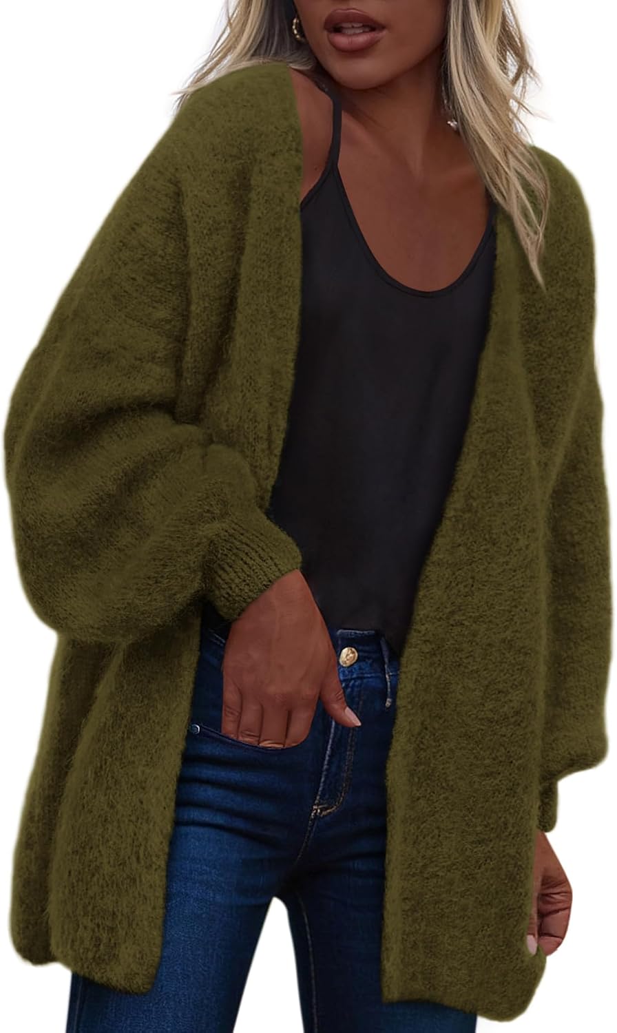 Dowerme Women Open Front Cardigans for Trendy Fall Fashion