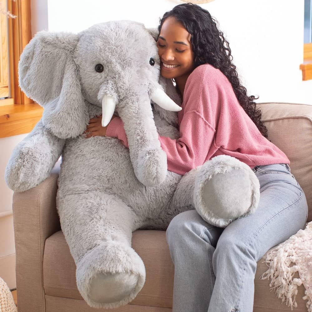 Giant Elephant Stuffed Animal from Vermont Teddy Bear Collection