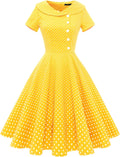 Wedtrend Women's 1950s Vintage Audrey Hepburn Style Cocktail Swing out
