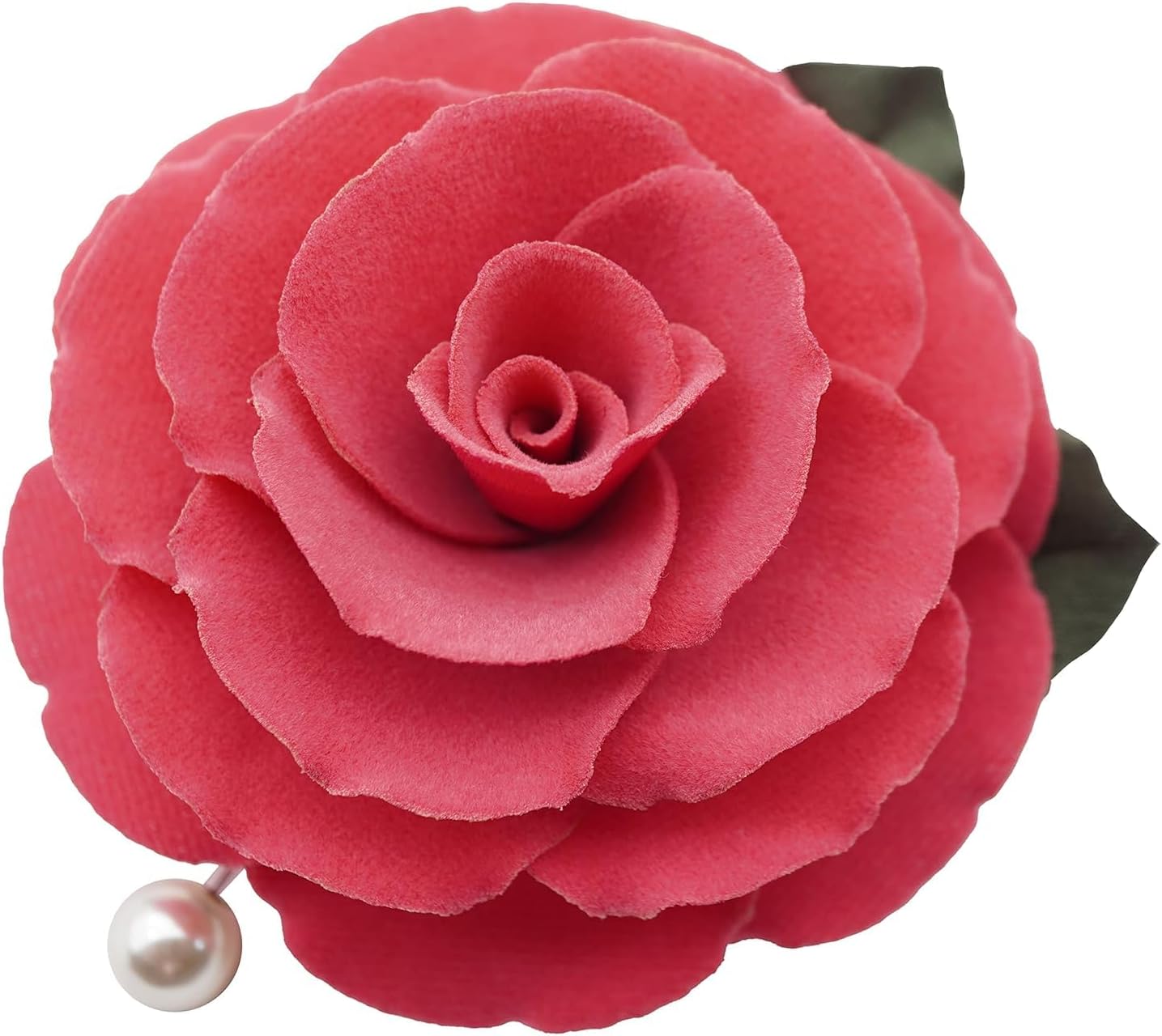 Jasmine Floral Brooch Pin - Handmade Velvet Flower Gift