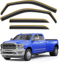 in-Channel Rain Guards for Dodge RAM 2500 3500 Crew Cab - Sleek Vent