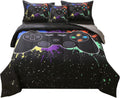 Queen Gamer Comforter Set 6 Piece - 3D Video Game Microfiber Bedding