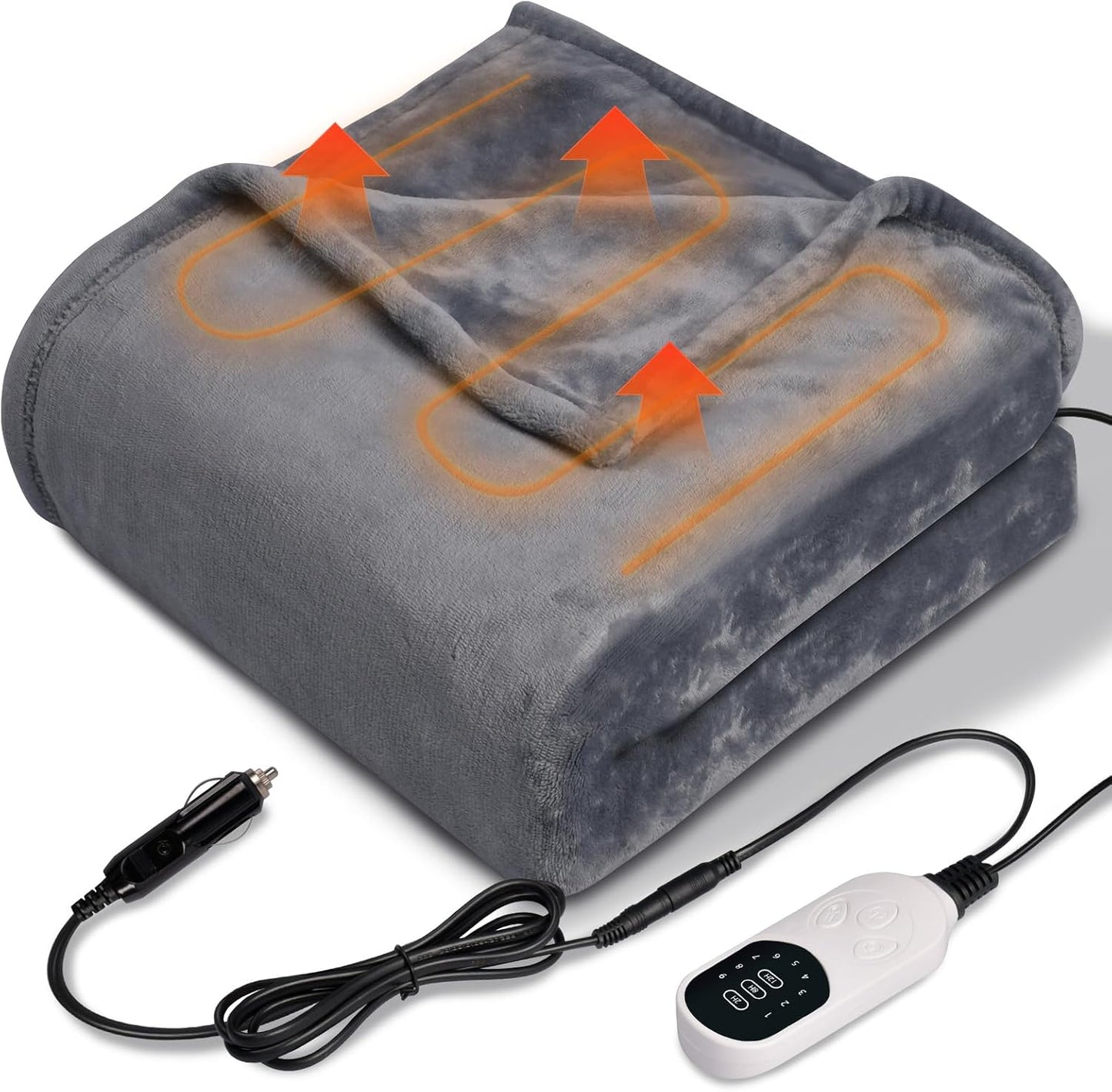 12V Heated Car Blanket for Cozy Warmth in Winter Travels