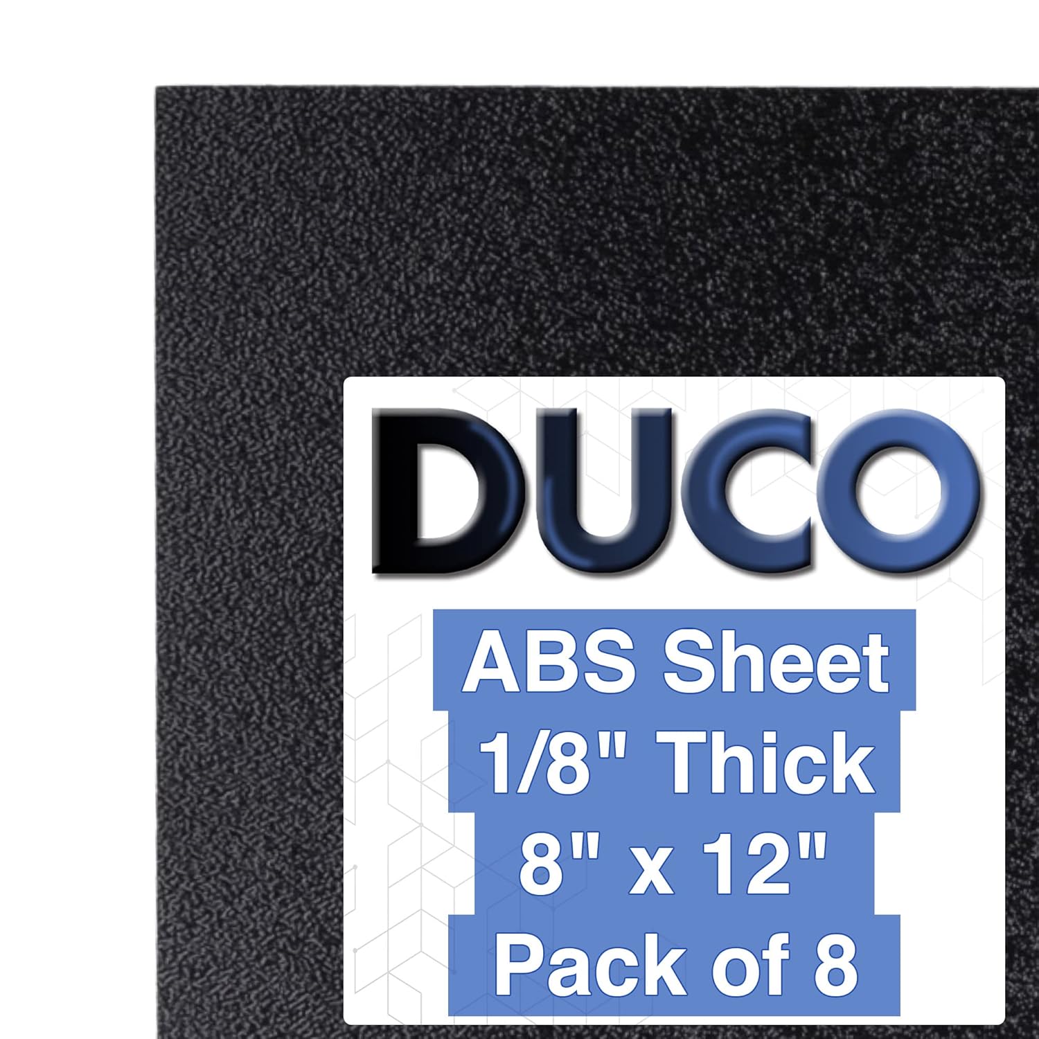 Duco USA-Made 1/8 Inch ABS Plastic Sheets for DIY Projects