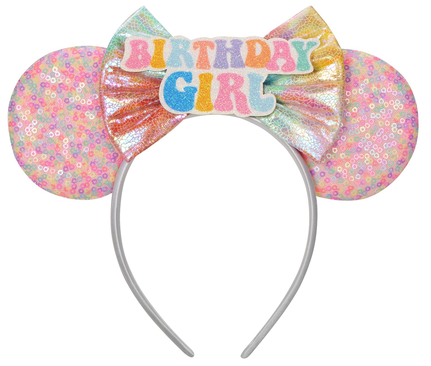 Minnie Mouse Sequin Headband Set - Birthday Glam