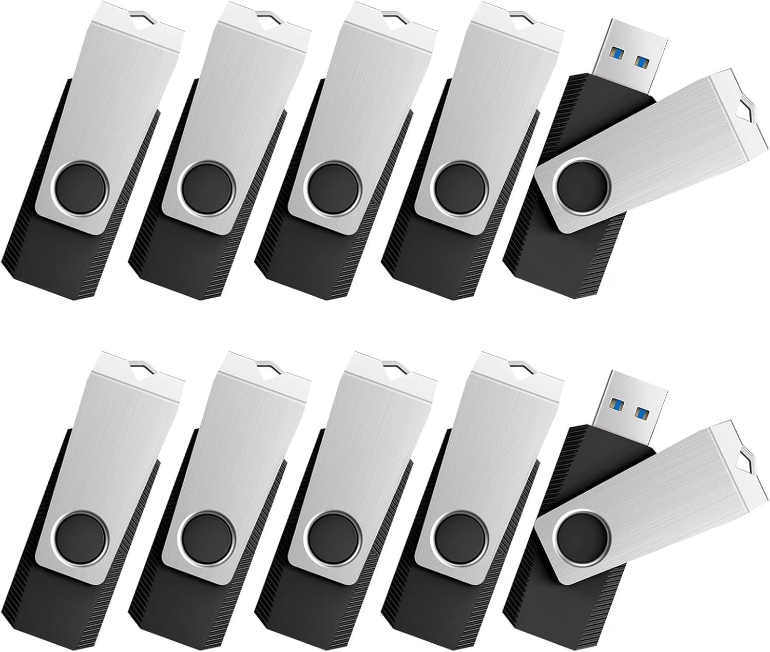 64GB USB 3.0 Flash Drives - 10 Pack for Fast Data Transfer