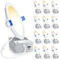 6 Inch LED Recessed Light 12 Pack - Dimmable 5CCT, High Brightness