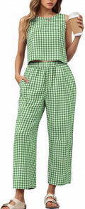 2 Piece Sets For Women Wide Leg Crop Pants Outfits - Summer Travel