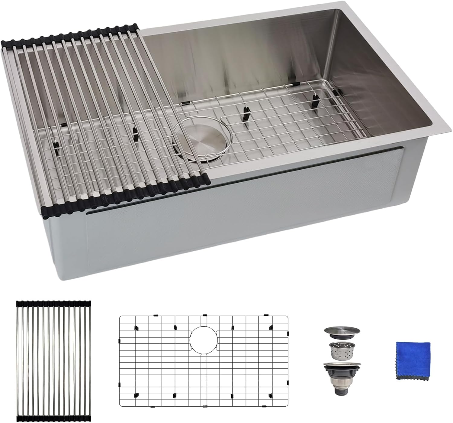 30 Inch Undermount Kitchen Sink - Durable Stainless Steel Design