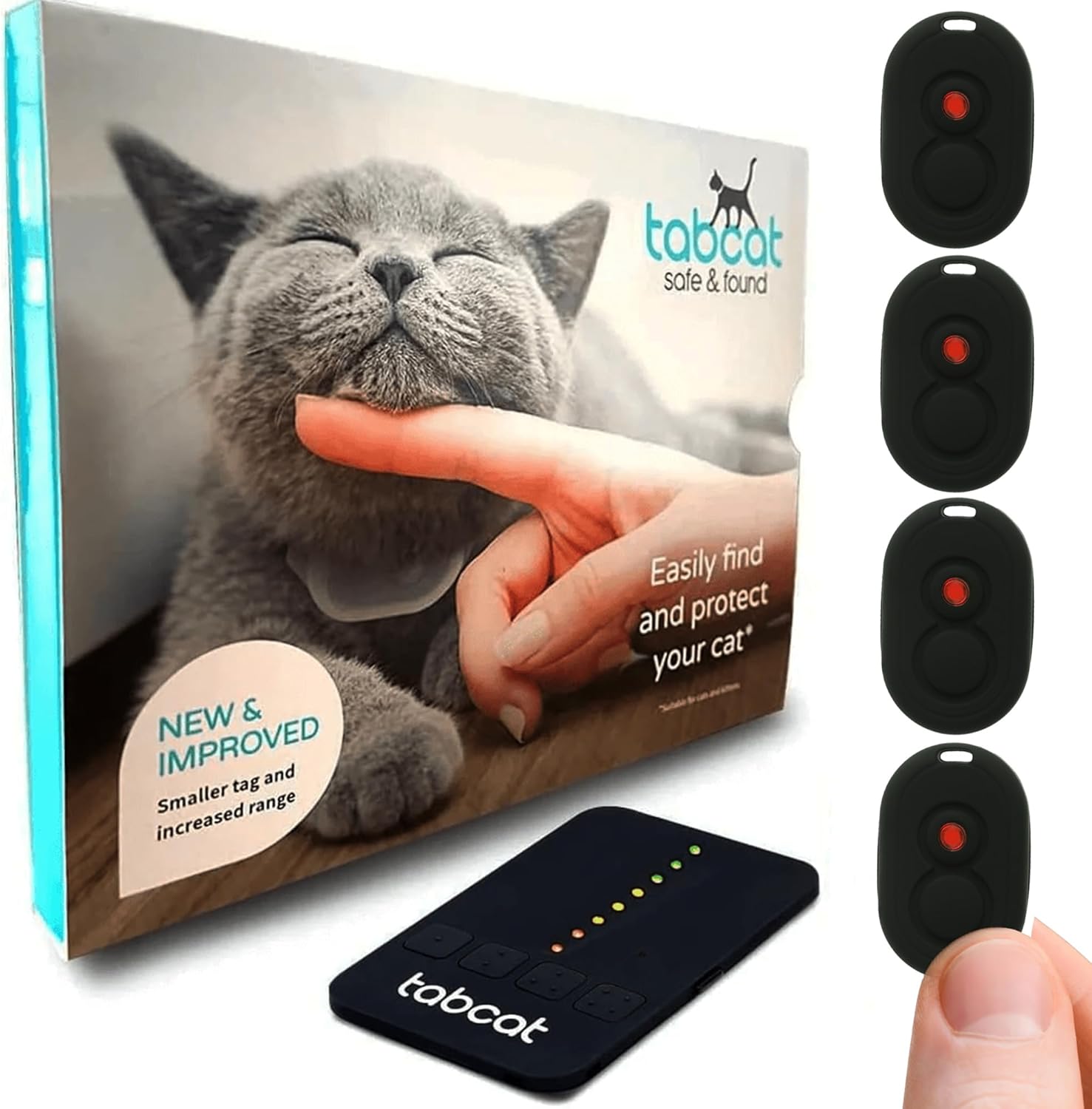 Tabcat V2 Cat Tracker - Accurate, No Monthly Fees, Lightweight