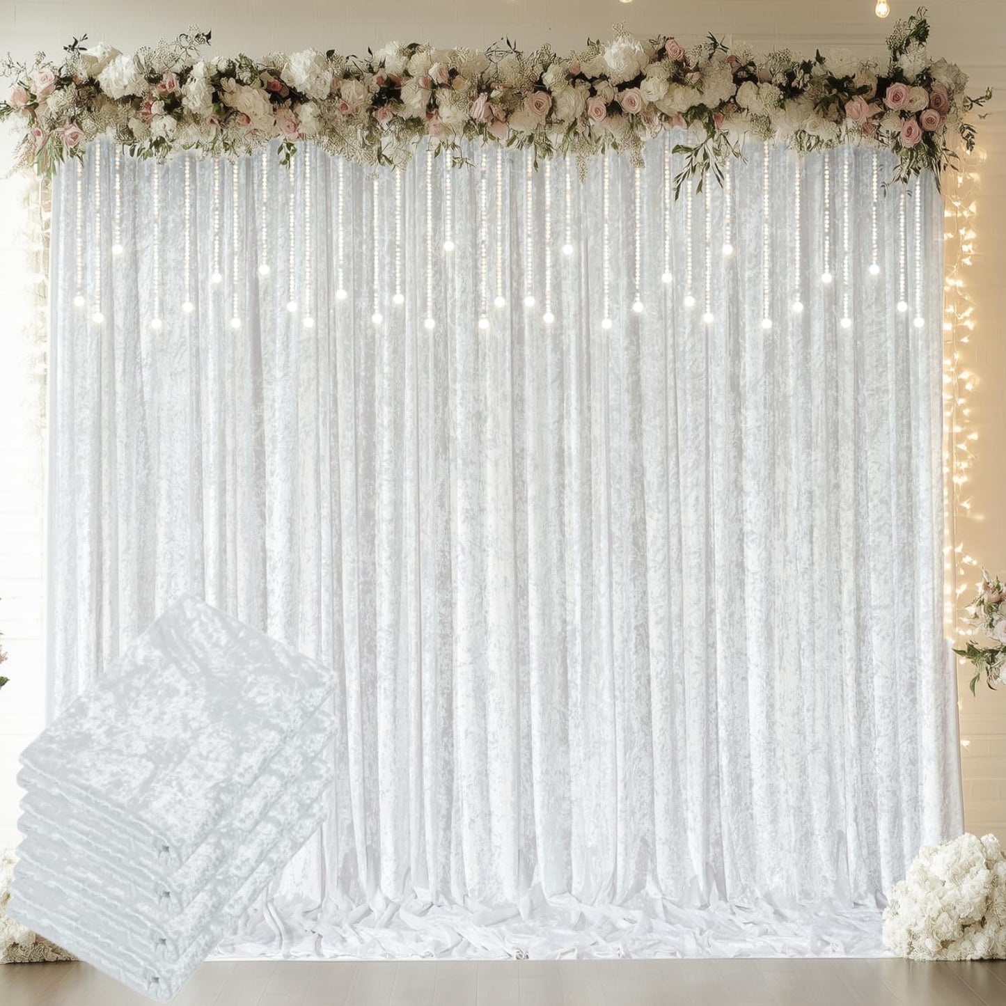 Premium 20x10 ft Velvet Backdrop - Wrinkle-Free for Stunning Photos!