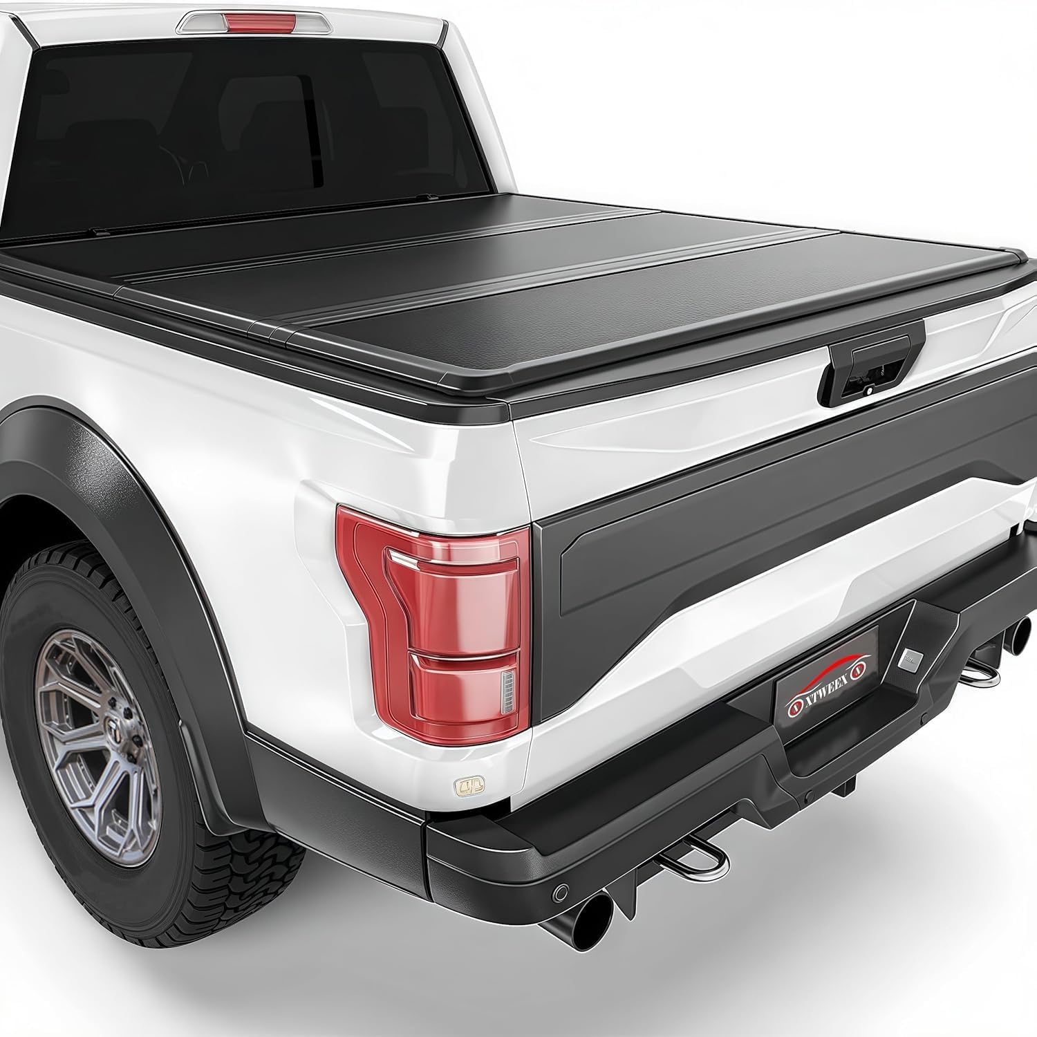 5.5ft Hard Folding Truck Bed Tonneau Cover for Ford F-150
