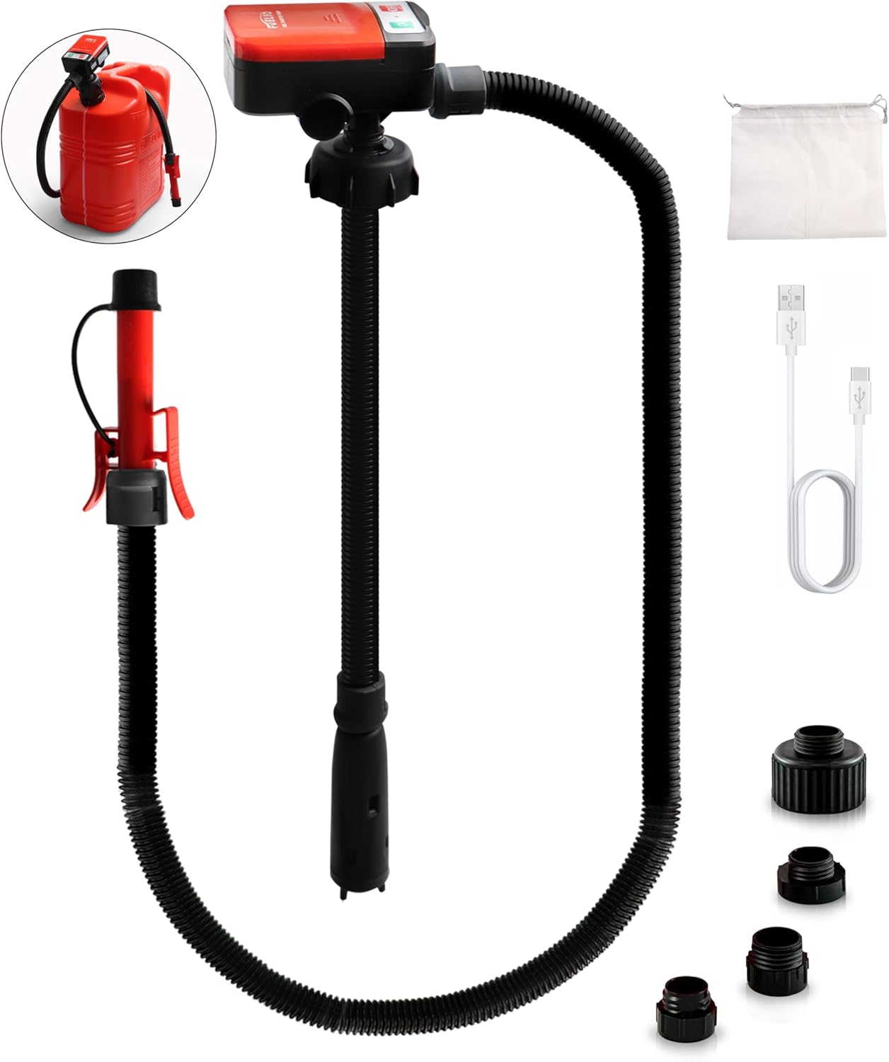 Portable Electric Gas Pump - Easy Transfers with Auto Shut Off