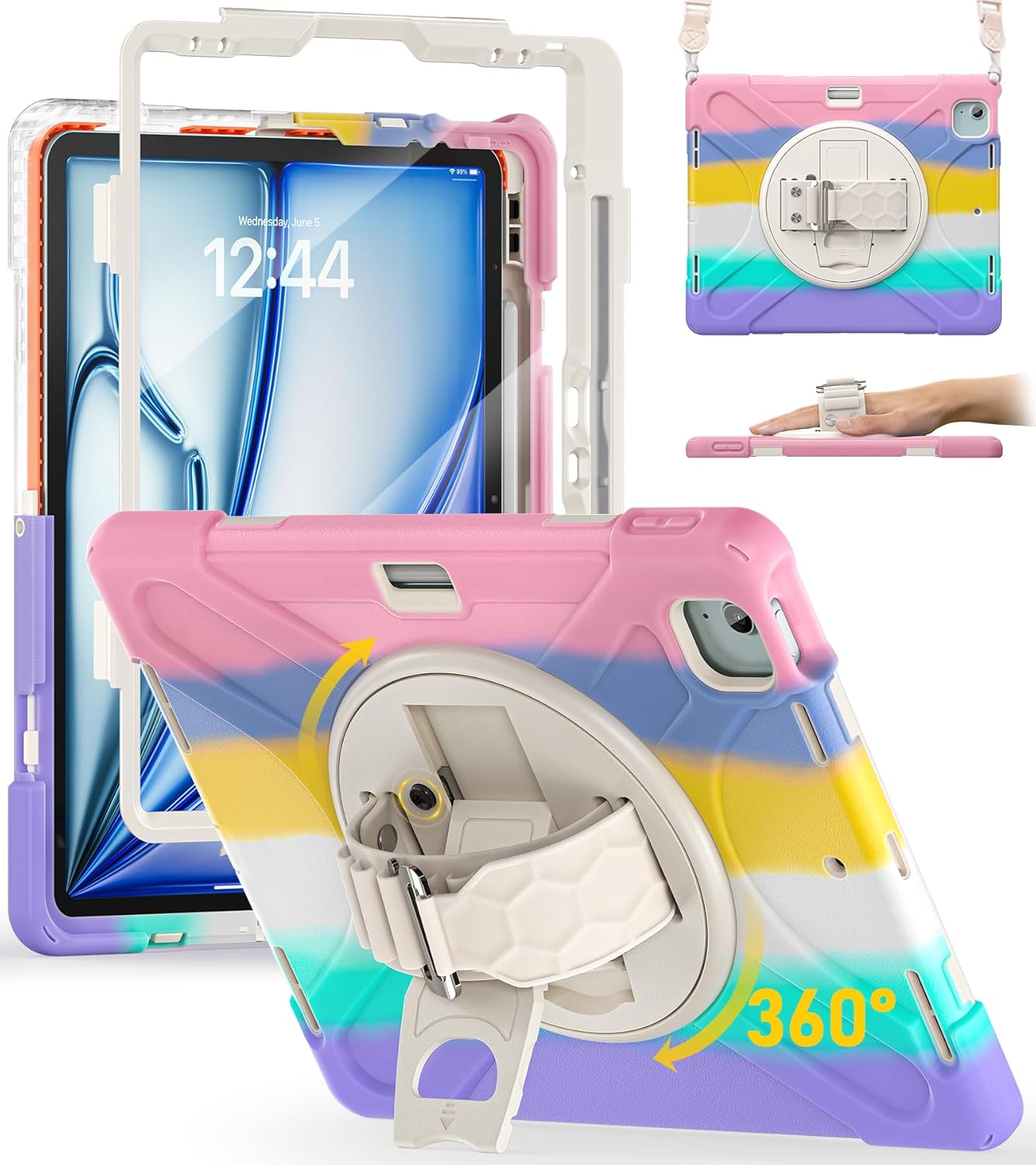 BRAECN Case for iPad Air 13 Inch 2025 & Pro 12.9 Inch 2022