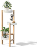 Wisuce Corner Plant Stand Indoor 3 Tier Bamboo Shelf - Space-Saving