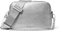 Bryant Medium Double Zip Chain Camera Bag - Metallic Leather