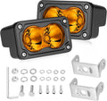 Amber LED Pods 3 in Spot Lights - Compact High-Output