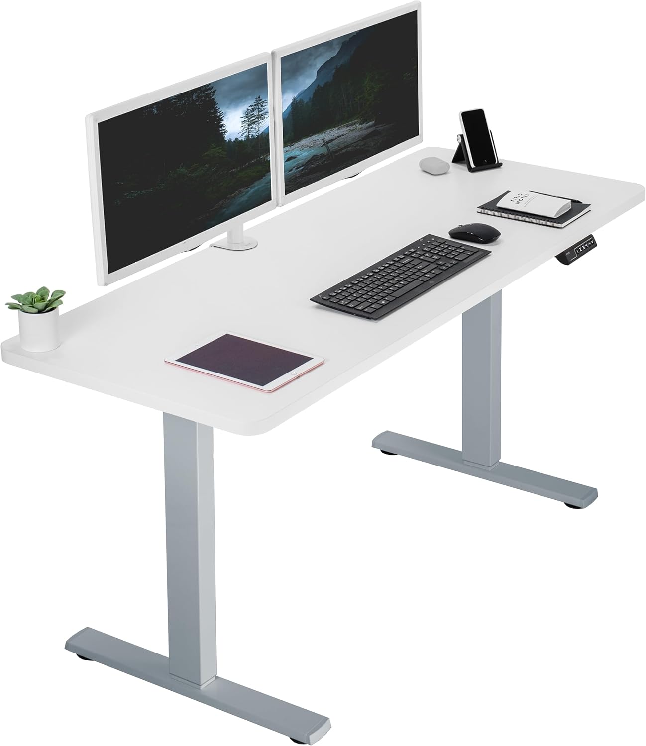 VIVO Electric Standing Desk with Memory Height Adjustment Features