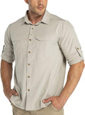 33,000ft Men's Long Sleeve Hiking Shirt - Lightweight UPF 50 Jewelry