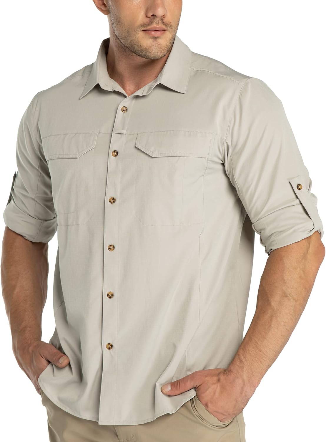 33,000ft Men's Long Sleeve Hiking Shirt for Outdoor Activities