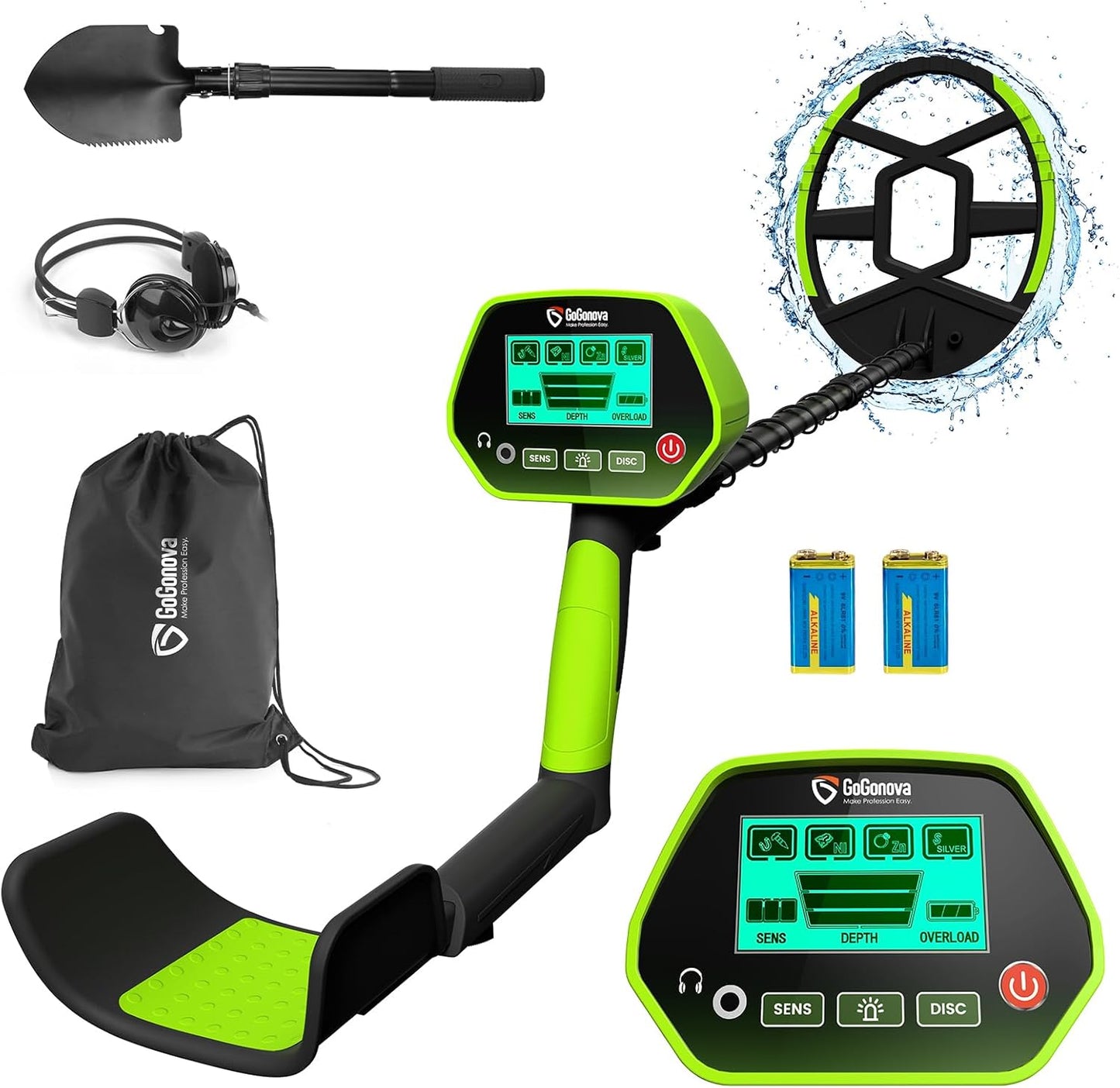 GoGonova Metal Detector for Kids & Adults - Waterproof & Accurate