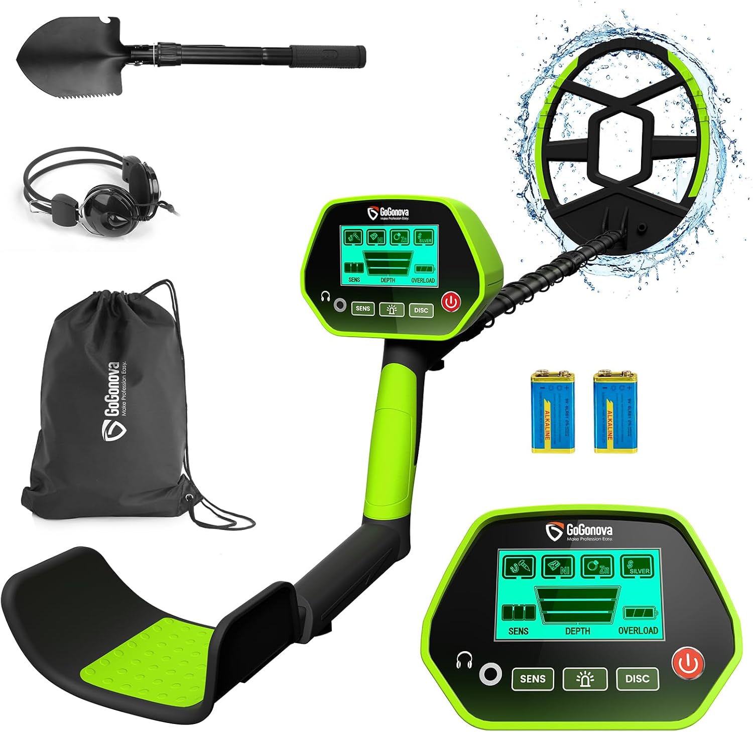 GoGonova Metal Detector for Kids & Adults - Waterproof & Accurate