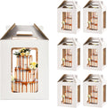 XININSUN 12in Tall Cake Boxes for Tiered Cakes - 6 Pack