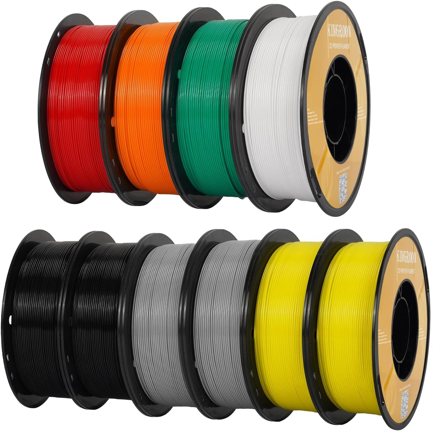 Kingroon 3D Printer PETG Filament Bundle for High-Speed Printing