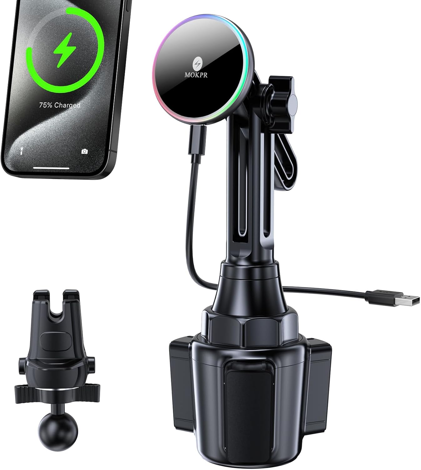 Hands-Free MOKPR Magnetic Car Charger