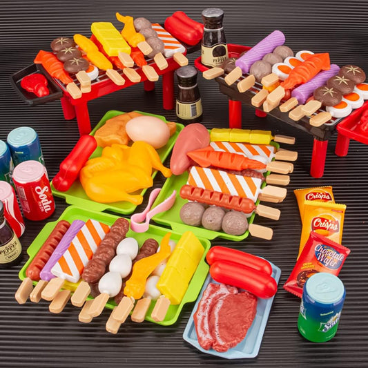 Interactive BBQ Grill Playset for Kids Ages 4-8