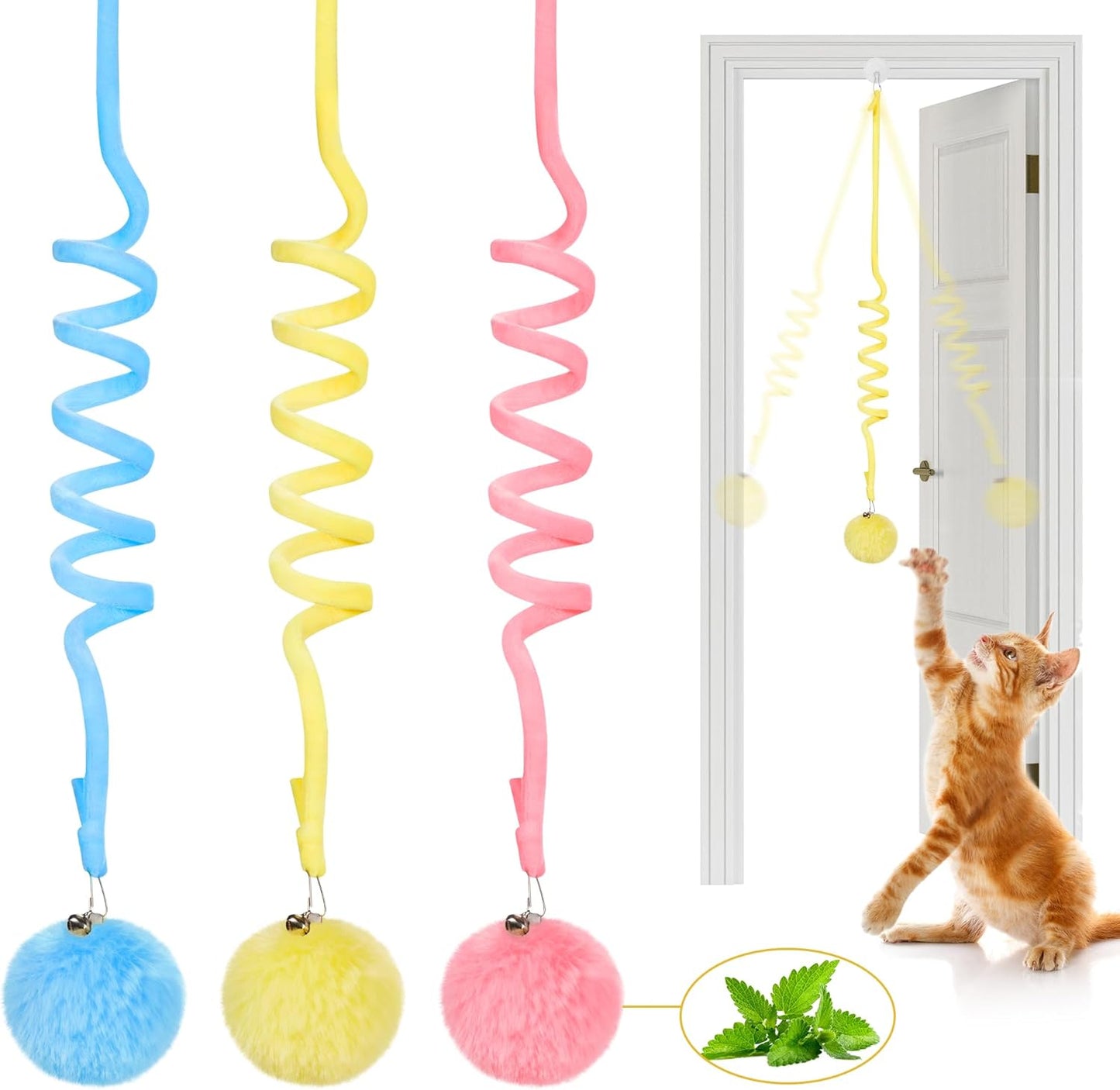 Interactive Hanging Catnip Toys Set for Endless Fun