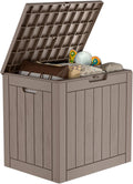 36 Gallon Outdoor Deck Box Storage - Lockable Waterproof Patio Chest
