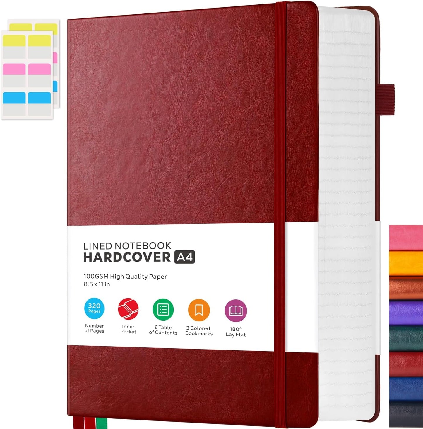 Large Leather Journal Notebook for Focus & Style