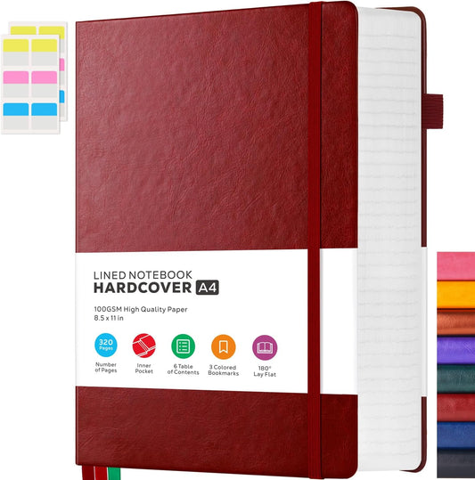 Large Leather Journal Notebook for Focus & Style