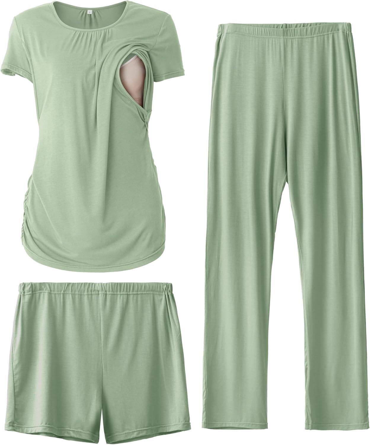 SUNNYBUY Womens Maternity Nursing Pajamas Set for Comfort
