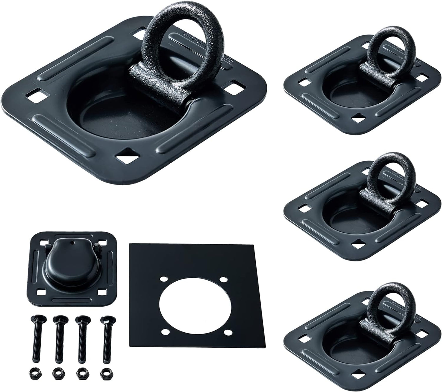 Heavy Duty Recessed D-Ring Tie Down Anchors for Secure Transport