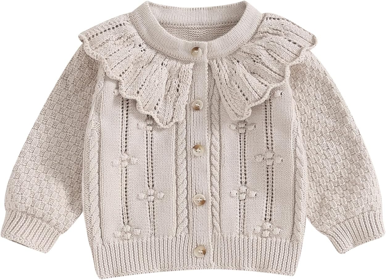Doll Collar Baby Sweater - Cozy & Stylish