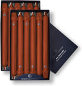 Colonial Candle Unscented Amber Taper Candles, 10 in Pack of 12