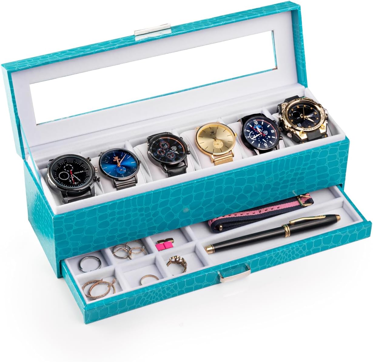 Luxurious Turquoise Watch Case for Men