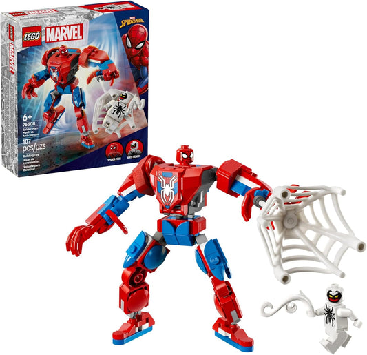Spider-Man Mech vs. Anti-Venom Lego Set - Buildable Superhero Action Figure