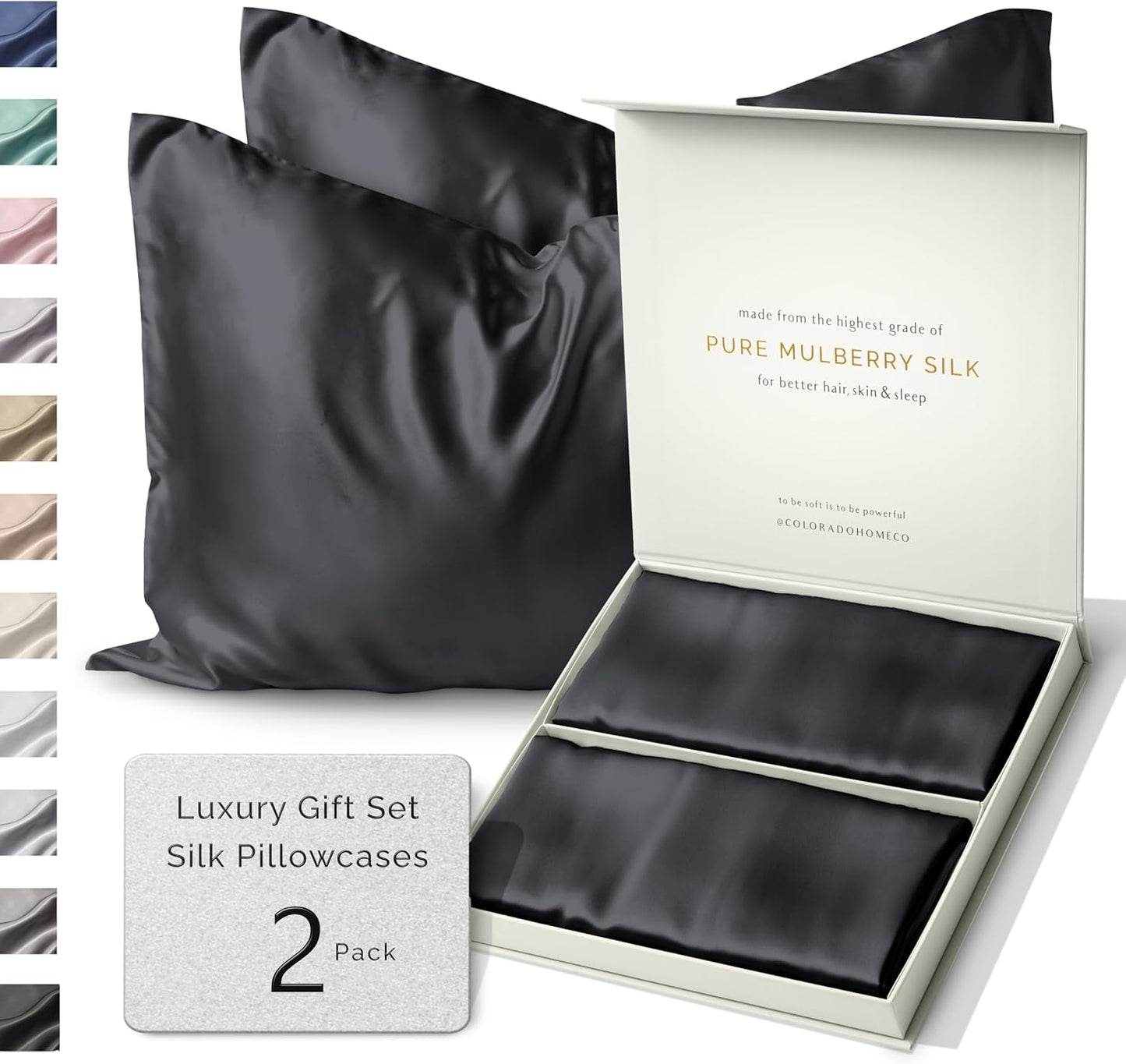 Luxurious 22 Momme Mulberry Silk Pillow Cases for Beauty Sleep