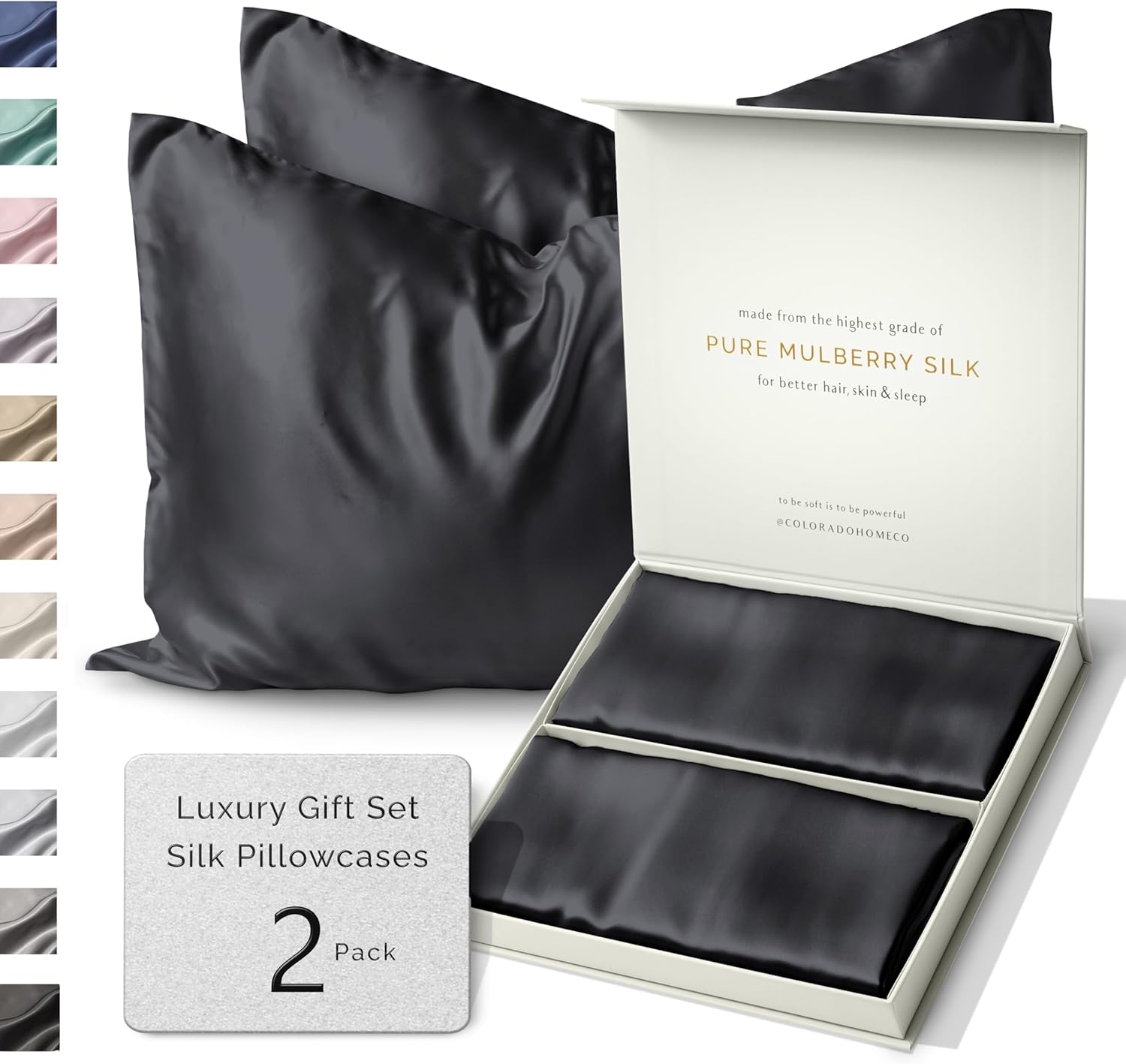 Luxurious 22 Momme Mulberry Silk Pillow Cases for Beauty Sleep