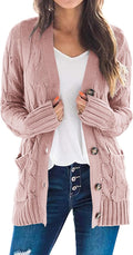 PRETTYGARDEN Women's Open Front Cardigan Sweater - Cozy Fall Layer