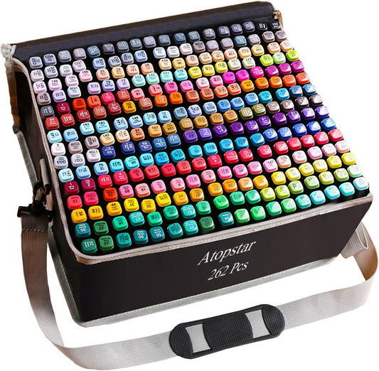 262 Colors Alcohol Markers for Artist Drawing - Dual Tip Markers
