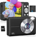 44MP Kids Camera with 32GB Card - Anti Shake, 16X Zoom!