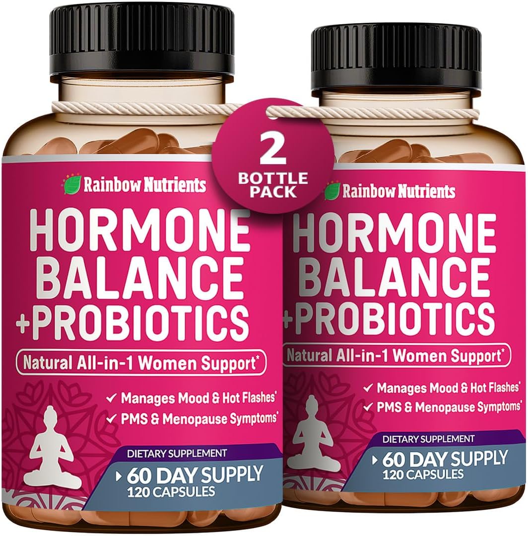 Hormone Balance + Probiotics for Women - Natural Relief 240 V Capsules