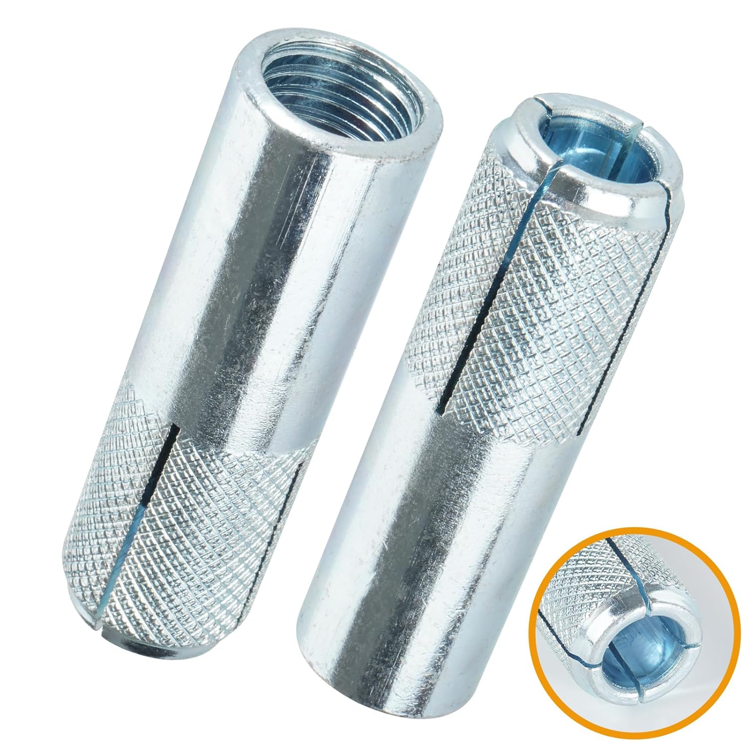 50 Pcs Drop-in Anchors for Concrete - Secure Mounting Solutions